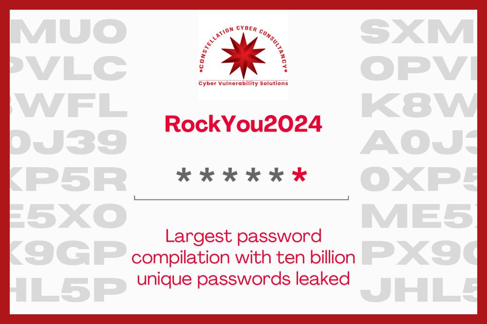 RockYou2024 Password Leak Exposes 10 Billion Credentials